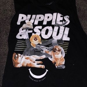 Soulcycle puppies & soul muscle tshirt